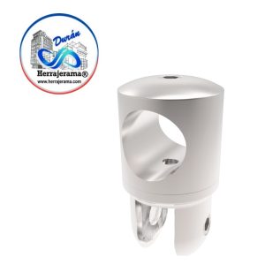 HERRALUM 1240002CO CONECTOR AJUSTABLE VIDRIO/MURO CROMO