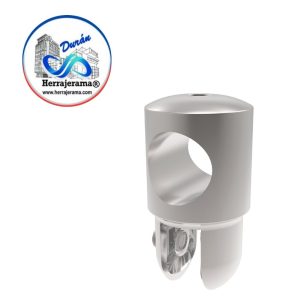 HERRALUM 1240003SA CONECTOR FIJO VIDRIO/TUBO SATIN