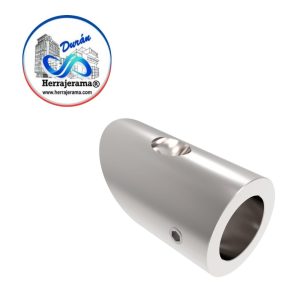 HERRALUM 1240004SA CONECTOR MURO/TUBO CON BASE A 45° SATIN