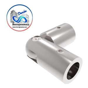 HERRALUM 1240005SA CONECTOR AJUSTABLE TUBO/TUBO PARA INSTALACION A 90° Y 135° SATIN