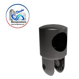 HERRALUM 1240007NE CONECTOR AJUSTABLE VIDRIO/TUBO NEGRO