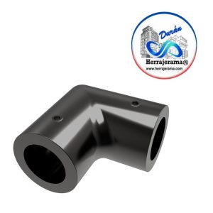 HERRALUM 1240009NE CONECTOR TIPO L TUBO/TUBO NEGRO