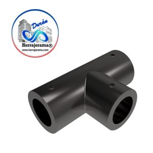HERRALUM 1240010NE CONECTOR TIPO T TUBO/TUBO NEGRO