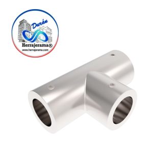 HERRALUM 1240010CO CONECTOR TIPO T TUBO/TUBO CROMO
