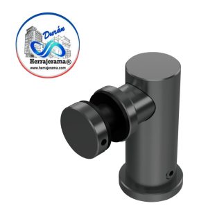HERRALUM 1272081NE CONECTOR PIPETA MURO/VIDRIO NEGRO