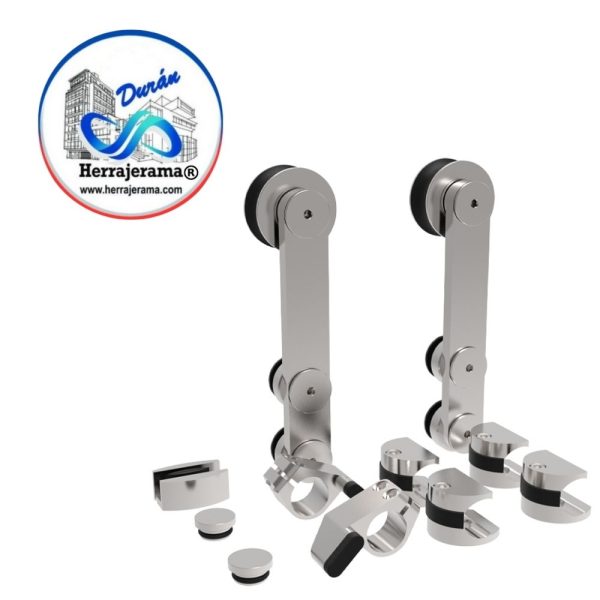 HERRALUM 1296400SA SISTEMA OAXACA IV AC INOX P/CORREDIZA SATIN