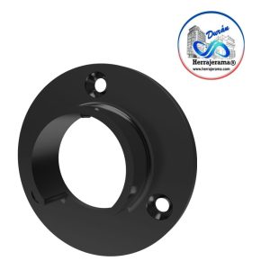 HERRALUM 1394049NE CONECTOR LATERAL A MURO (NEGRO)