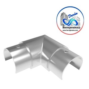 HERRALUM 1394051SA CODO A 90° PARA TUBO (SATIN)