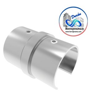 HERRALUM 1394052SA CONECTOR TUBO RANURADO (SATIN)