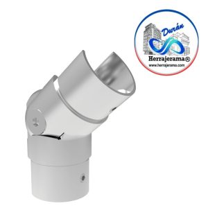 HERRALUM 1394053SA CODO AJUSTABLE A 55° PARA TUBO RANURADO (SATIN)