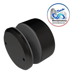 HERRALUM 1394055NE CONECTOR ACE/INOX P/VIDRIO (NEGRO)