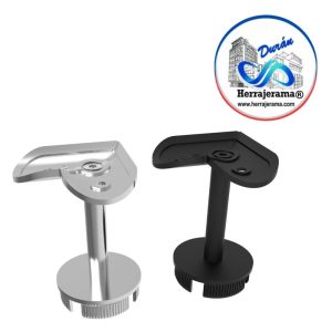 HERRALUM 1394088200SA TAPA CON SOPORTE ESCUADRA PARA TUBO DE 2 PULGADAS (SATIN)