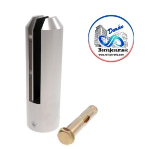 HERRALUM 1366005SA SOPORTE REDONDO PARA BARANDAL (SATIN)
