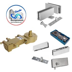 Bisagra hidráulica p/vidrio