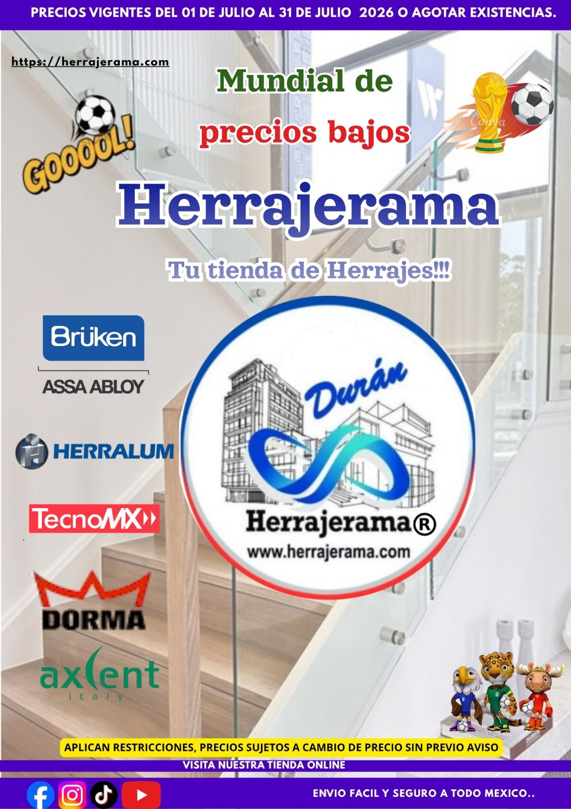Copa Mundial Julio 2026 Herrajerama